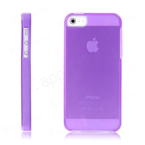 Ochranný gumový kryt pro Apple iPhone 5 / 5S / SE - fialový