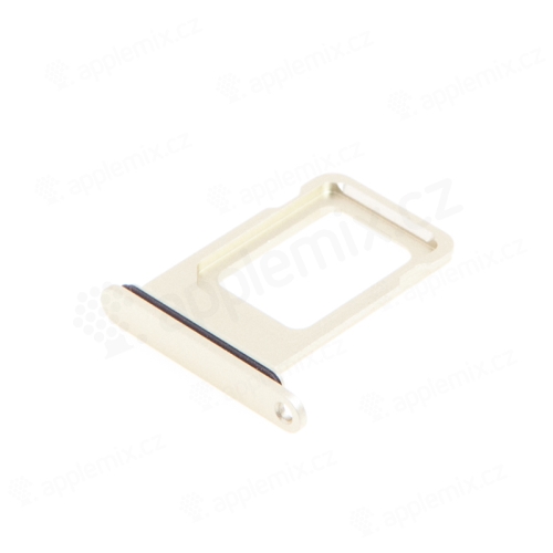 Nano držiak / zásuvka na SIM kartu pre Apple iPhone 15 / 15 Plus - žltá - A+ kvalita