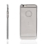 Kryt DEVIA pro Apple iPhone 6 / 6S - plastový / stříbrný rámeček a kamínky Swarovski - průhledný