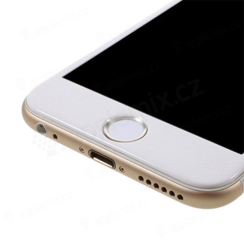 Samolepka na tlačítko Home Button Apple iPhone / iPad - podpora / zachování funkce Touch ID - bílá / stříbrná