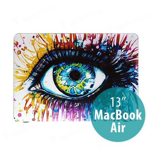 Obal pro Apple MacBook Air 13.3 plastový - barevné oko