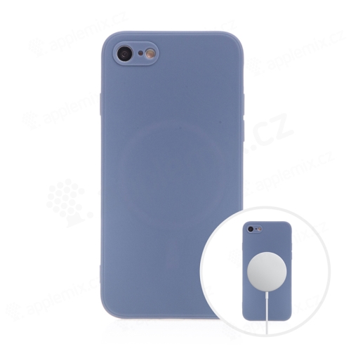 Kryt pro Apple iPhone 7 / 8 / SE (2020) - MagSafe magnety - silikonový - levandulově modrý