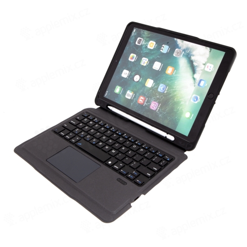 Klávesnice pro Apple iPad 10,2" (2019 - 2020) / iPad Pro 10,5"  / Air 10,5" + trackpad - černá / šedá