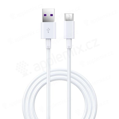 DEVIA Synchronizačný a nabíjací kábel - USB-C - USB-A - 1,5 m - biely