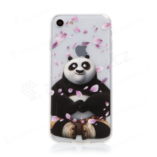 Kryt Kung Fu Panda pro Apple iPhone 7 / 8 / SE (2020) / SE (2022) - gumový - Po a okvětní lístky