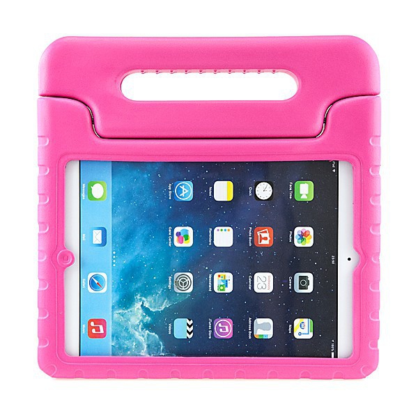 Ochranné pěnové pouzdro pro děti na Apple iPad Air 1.gen. s rukojetí / stojánkem - růžové