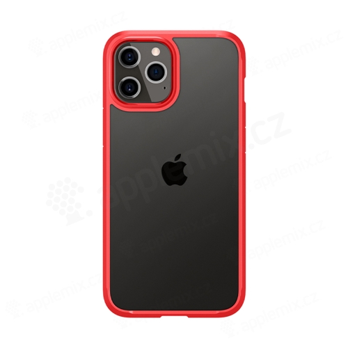 Kryt SPIGEN Ultra hybrid pro Apple iPhone 12  / 12 Pro - plastový / gumový - červený