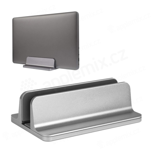 Stojánek pro Apple Macbook - pro zavřený notebook - nastavitelný - hliníkový - stříbrný