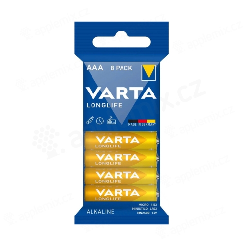 Alkalické baterie VARTA Longlife - nenabíjecí - sada 8ks - AAA