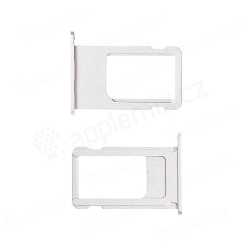 Rámeček / šuplík na Nano SIM pro Apple iPhone 6S Plus - stříbrný (silver) - kvalita A+