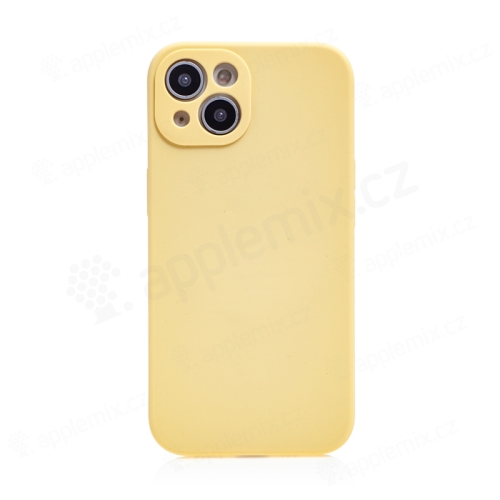Kryt Mag Invisible pro Apple iPhone 13 mini - podpora MagSafe - gumový - světle žlutý