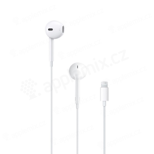 Originálne slúchadlá Apple EarPods s Lightning / slúchadlá s ovládaním a mikrofónom - Biele