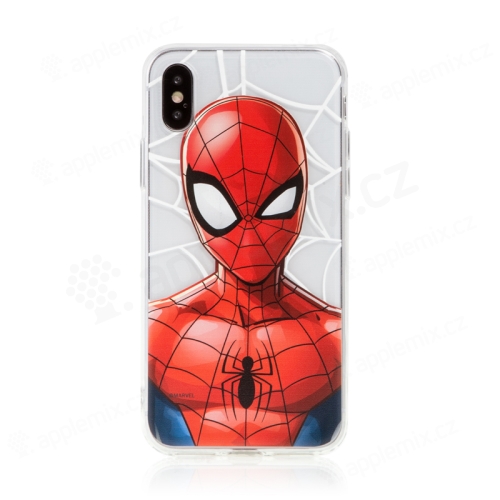 Kryt MARVEL pro Apple iPhone X - Spider-Man - gumový