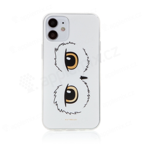 Kryt Harry Potter pre Apple iPhone 12 mini - gumový - oči sovy Hedvigy - priehľadný