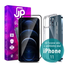 Tvrzené sklo JP pro Apple iPhone 11 - Case Friendly + průhledný kryt
