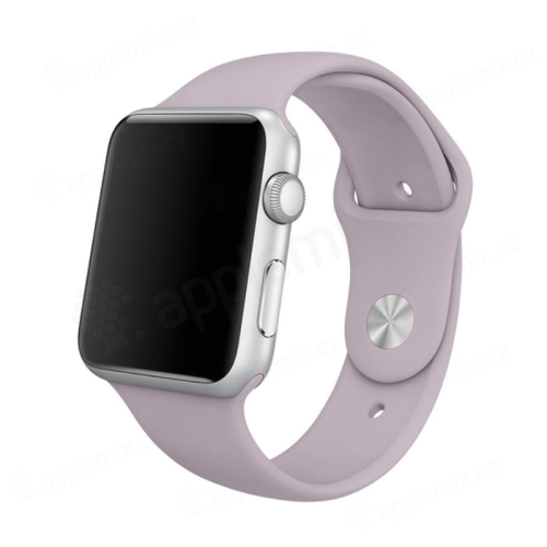 Řemínek pro Apple Watch 42mm / 41mm / 40mm / 38mm - velikost S / M - silikonový - fialový