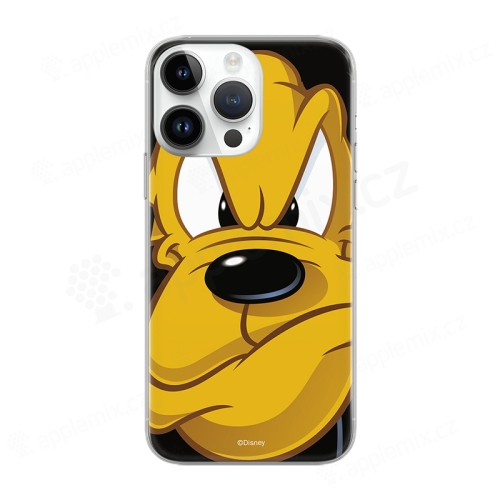Kryt DISNEY pro Apple iPhone 14 Pro - pes Pluto - gumový - černý