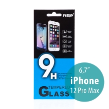 Tvrzené sklo (Tempered Glass) pro Apple iPhone 12 Pro Max - na přední stranu - 0,33mm
