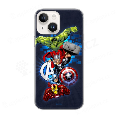 Kryt MARVEL pre Apple iPhone 14 - Avengers - gumový