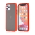 Kryt pre Apple iPhone 11 Pro Max - gumový / plastový - farebné tlačidlá - červený