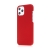 Kryt pre Apple iPhone 12 / 12 Pro - plastový - mäkčený povrch - červený
