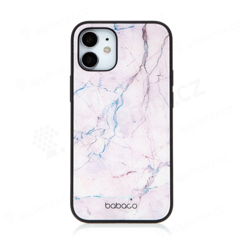 Kryt BABACO pre Apple iPhone 12 mini - sklo - ružový mramor