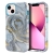 Kryt pre Apple iPhone 13 - 360° ochrana - plast/guma - sivý mramor