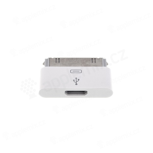 Redukce micro USB / 30pin konektor pro Apple iPhone / iPad / iPod - kvalita A