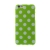 Gumový kryt pro Apple iPhone 6 / 6S - zelený s bílými puntíky
