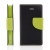 Pouzdro Mercury Fancy Diary pro Apple iPhone 4 / 4S, stojánek a prostor pro platební karty - černé zelené
