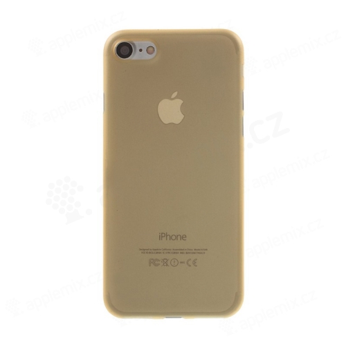 Kryt / obal pro Apple iPhone 7 / 8 - ochrana čočky - ultratenký - plastový - matný - zlatý