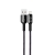 Synchronizační a nabíjecí kabel XO - Lightning pro Apple zařízení - tkanička - LED dioda - černý - 1m