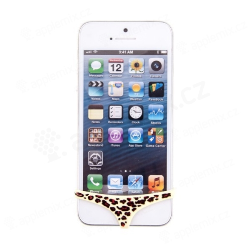 Leopardí tanga na Home Button pro Apple iPhone 4 / 4S / 5 / 5C / 5S / SE