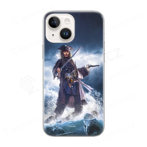 DISNEY kryt pre Apple iPhone 14 - Piráti z Karibiku - Jack Sparrow - gumový