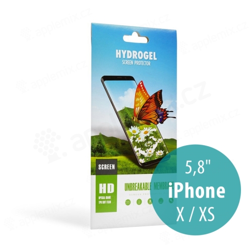 Ochranná Hydrogel fólie pro Apple iPhone X / Xs - čirá