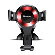 Držák do auta BASEUS Gravity - automatické uchycení - s přísavkou - černý / červený