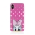 Kryt Disney pre Apple iPhone X / Xs - Daisy - gumový - ružový - bodky