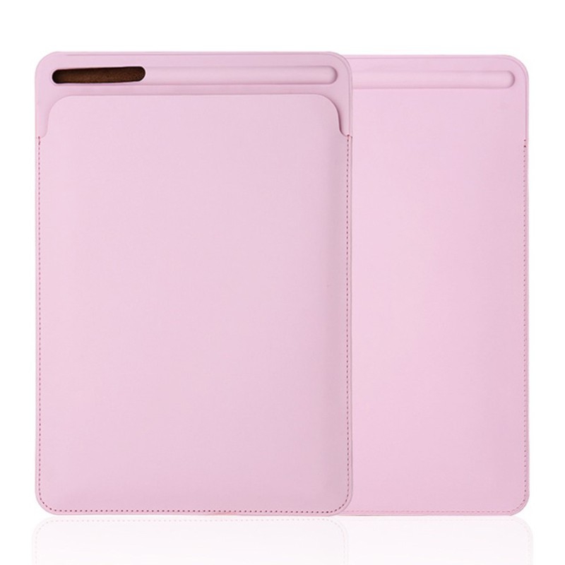 Pouzdro / obal pro Apple iPad Pro 10,5 / Pro 9,7 a další modely iPad - kapsa na Apple Pencil / tužku - umělá kůže - růžové