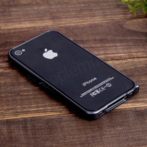 Ochranný ultra tenký hliníkový rámeček / bumper LOVE MEI (tl. 0,7 mm) pro Apple iPhone 4 / 4S - šedý