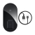 Bezdrôtová nabíjačka 2v1 Qi / podložka Qi BASEUS pre Apple iPhone / AirPods - Čierna