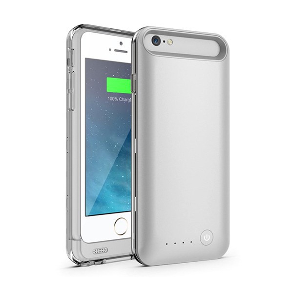 iFans baterie externí s krytem Apple iPhone 6 / 6S 3100mAh MFi certifikovaná - stříbrná