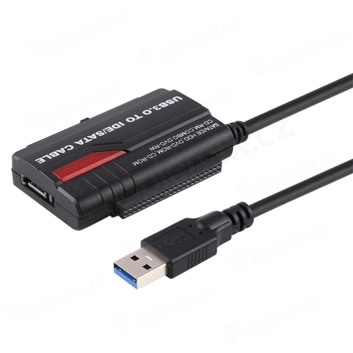 USB-A 3.0 na ATA 2.5 / 3.5 / SATA + EÚ napájanie Molex / SATA - čierna