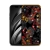 Kryt NXE pro Apple iPhone Xs Max - květinový motiv s kamínky - červený