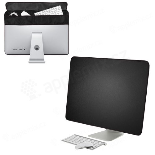 Obal na Apple iMac 21,5" - proti prachu - boční kapsa - látkový - černý / červené švy