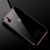 Kryt CAFELE pro Apple iPhone X - gumový / pokovené hrany - průhledný / Rose Gold