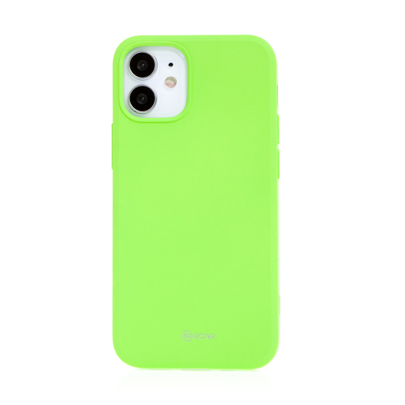 Kryt ROAR pro Apple iPhone 12 mini - gumový - limetkově zelený