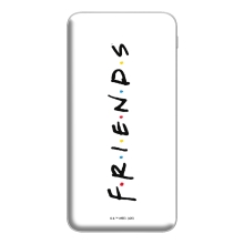 Externí baterie / power bank FRIENDS (Přátelé) - 10000 mAh - 2x USB - bílá
