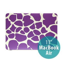Obal pro Apple MacBook Air 11.6 plastový - fialové tvary