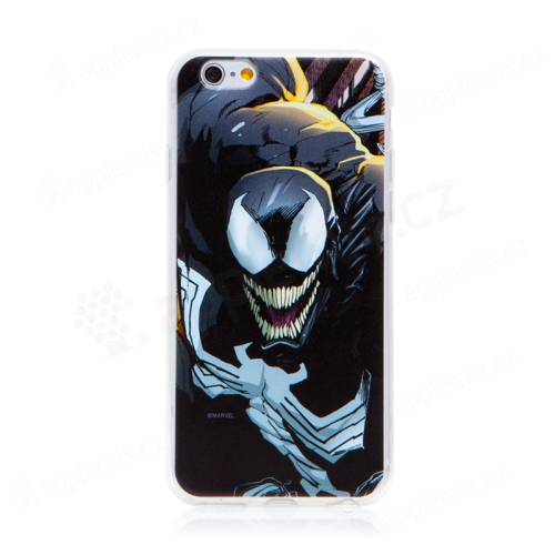 Kryt MARVEL pre Apple iPhone 6 / 6S - Venom - gumový - čierny