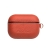 QIALINO puzdro / obal pre Apple AirPods Pro - plast / koža - oranžová